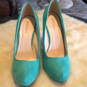 Not your average suede heel!